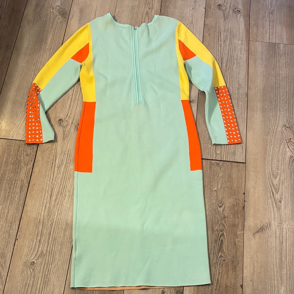 Donna Vinci Knits Size 12 Colorful Womens Geometric Pattern Dress - Picture 8 of 12